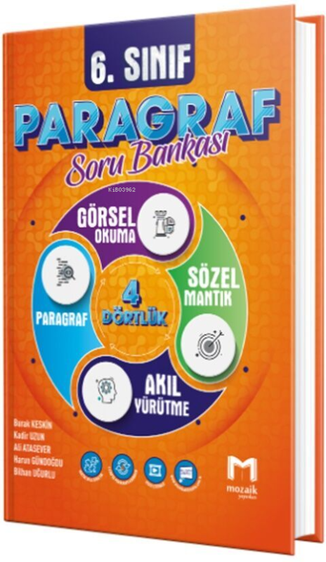 Mozaik Yayınları 6. Sınıf Paragraf Soru Bankası - Burak Keskin | Yeni 