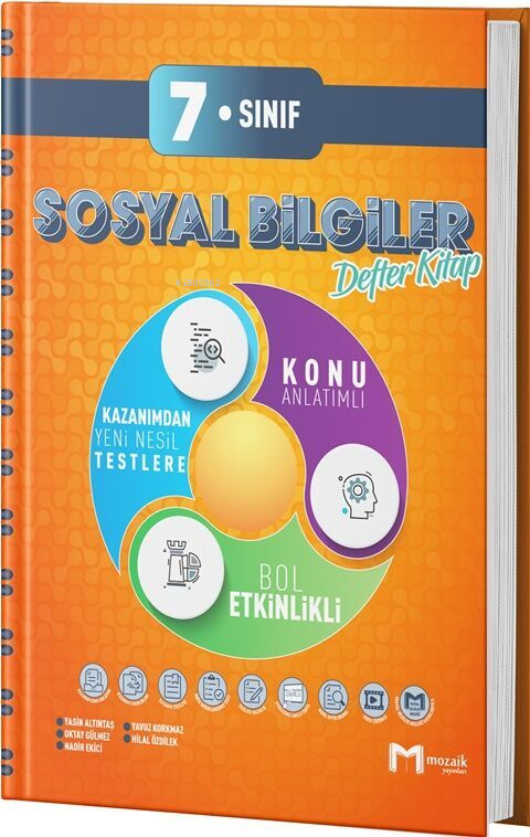 Mozaik Yayınları 7. Sınıf Sosyal Bilgiler Defter Kitap - Yasin Altınta