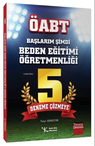 ÖABT BESYO Başlarım Şimdi Beden Eğitimi 5 Deneme Çözmeye - Kolektif | 