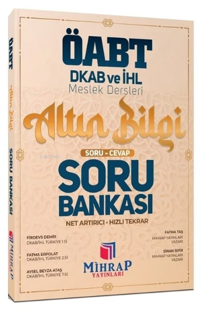 ÖABT Din Kültürü ve Ahlak Bilgisi Altın Bilgi Soru Cevap Hızlı Tekrar 