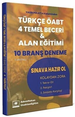 ÖABT Türkçe Dört Temel Beceri ve Alan Eğitimi 10 Deneme - Yasin Polat 