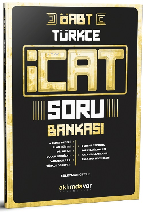 ÖABT Türkçe Öğretmenliği İcat Soru Bankası - Süleyman Ökcün | Yeni ve 