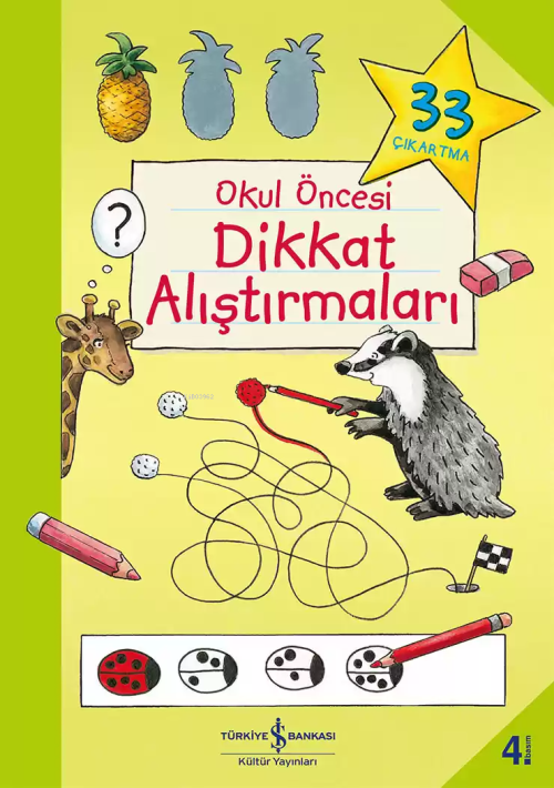 Okul Öncesi Dikkat Alıştırmaları - Katja Kiefer | Yeni ve İkinci El Uc