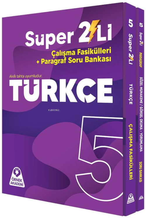 Örnek Akademisi 5. Sınıf Süper İkili Türkçe Seti - Kolektif | Yeni ve 