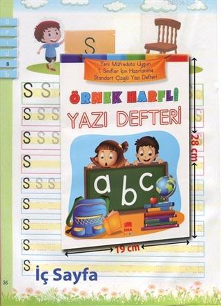 Örnek Harfli Yazı Defteri A4 Ebat Renkli - Kolektif | Yeni ve İkinci E