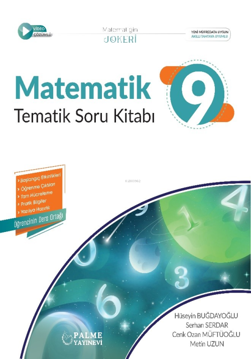 Palme Yayınevi 9.Sınıf Matematik Tematik Soru Kitabı - Hüseyin Buğdayo