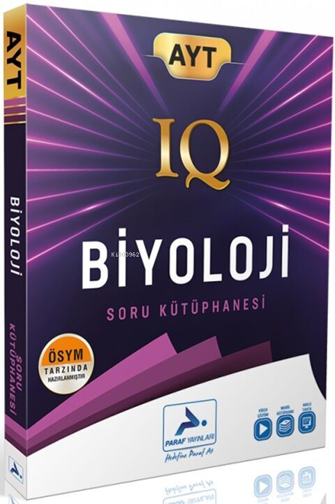 Paraf Yayınları AYT Biyoloji IQ Soru Kütüphanesi - Kolektif | Yeni ve 