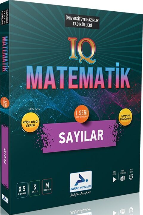 Paraf Yayınları IQ Matematik Sayılar 1. Seri Soru Kütüphanesi - Kolekt