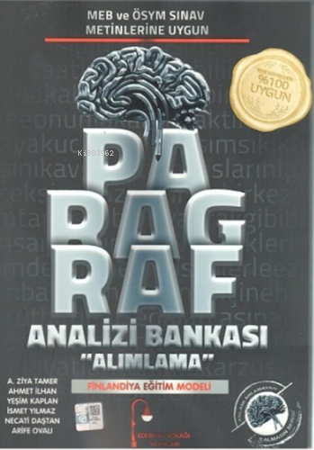 Paragraf Analizi Alımlama Soru Bankası - A. Ziya Tamer | Yeni ve İkinc