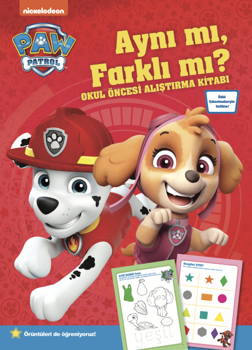 Paw Patrol Aynı mı, Farklı mı? Okul Öncesi Alıştırma Kitabı - Kolektif