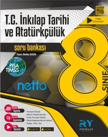 Referans Netto LGS 8.Sınıf T.C. İnkılap Tarihi ve Atatürkçülük Soru Ba