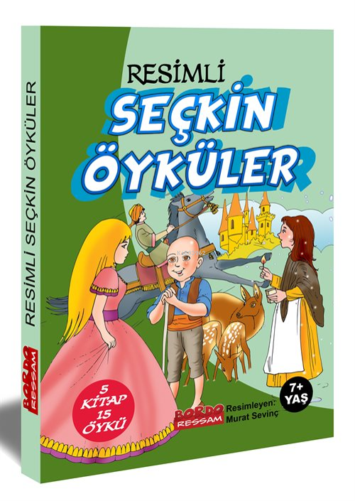 Resimli Seçkin Öyküler 15 Öykü 5 Kitap Set Renkli 7+Yaş - Yusuf Yakup 