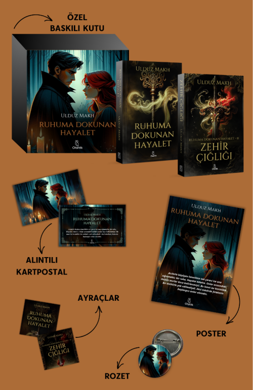 Ruhuma Dokunan Hayalet Özel Kutulu Set (2 Kitap) - Ulduz Makh | Yeni v