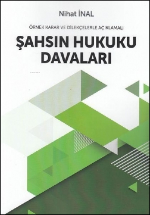 Şahsın Hukuku Davaları - Nihat İnal | Yeni ve İkinci El Ucuz Kitabın A