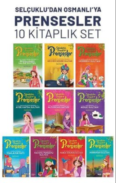 Selçuklu'dan Osmanlı'ya Prensesler Seti - 10 Kitap Takım - Hayrünnisa 