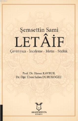 Şemsettin Sami Letâif - Hasan Kavruk | Yeni ve İkinci El Ucuz Kitabın 