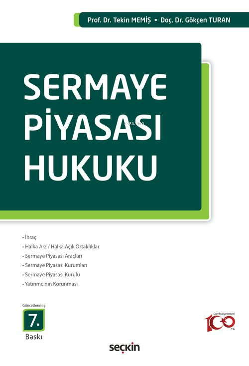 Sermaye Piyasası Hukuku - Tekin Memiş | Yeni ve İkinci El Ucuz Kitabın