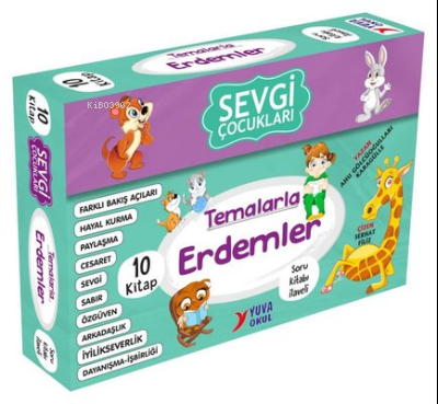 Sevgi Çocukları Temalarla Erdemler Seti - 10 Kitap Takım - 2-3. Sınıfl