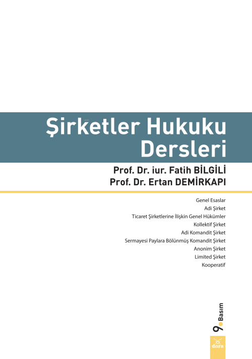 Şirketler Hukuku Dersleri - Fatih Bilgili | Yeni ve İkinci El Ucuz Kit