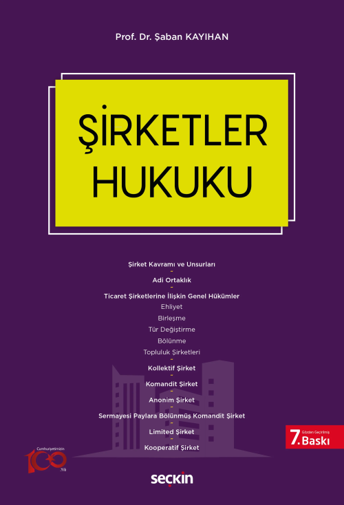 Şirketler Hukuku - Şaban Kayıhan | Yeni ve İkinci El Ucuz Kitabın Adre