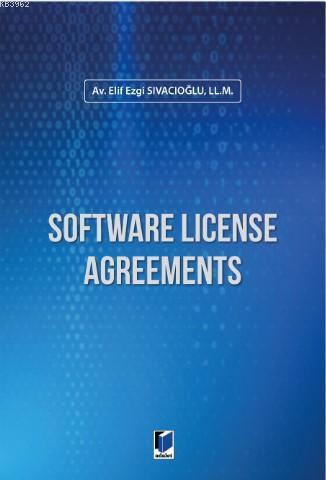 Software License Agreements - Elif Ezgi Sıvacıoğlu | Yeni ve İkinci El