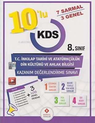 Sonuç Yayınları 8. Sınıf T.C. İnkılap Tarihi ve Atatürkçülük Din Kültü