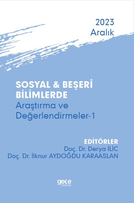 Sosyal & Beşerî Bilimlerde Araştırma ve Değerlendirmeler-1 - Aralık 20