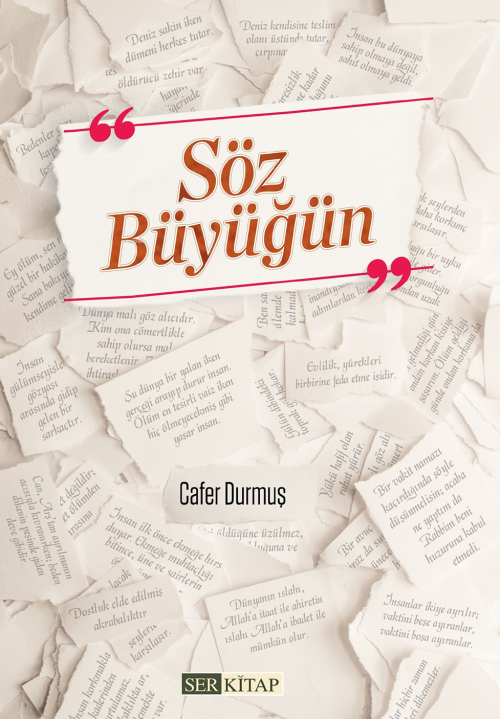 Söz Büyüğün - Cafer Durmuş | Yeni ve İkinci El Ucuz Kitabın Adresi