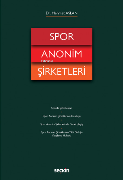 Spor Anonim Şirketleri - Mehmet Aslan | Yeni ve İkinci El Ucuz Kitabın