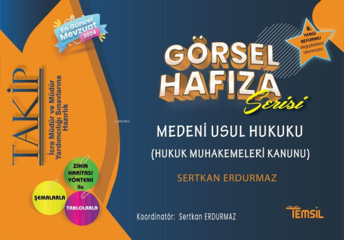 Takip Görsel Hafıza Serisi Medeni Usul Hukuku - Sertkan Erdurmaz | Yen