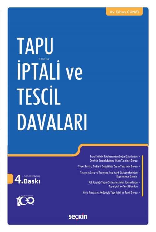 Tapu İptali ve Tescil Davaları - Erhan Günay | Yeni ve İkinci El Ucuz 