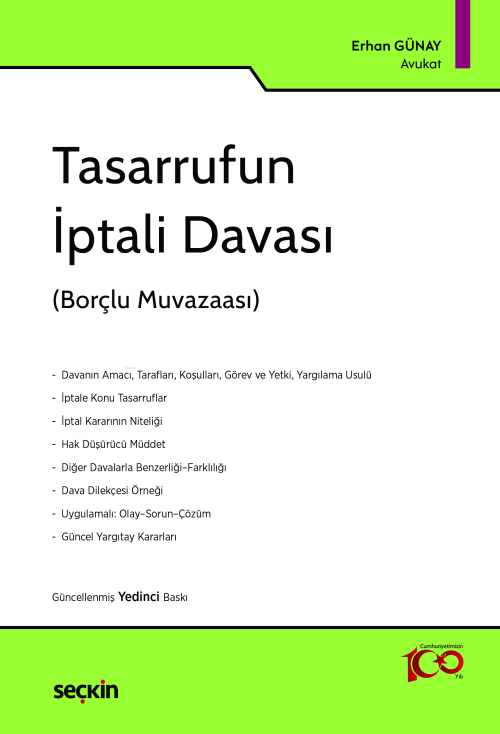 Tasarrufun İptali Davası - Erhan Günay | Yeni ve İkinci El Ucuz Kitabı