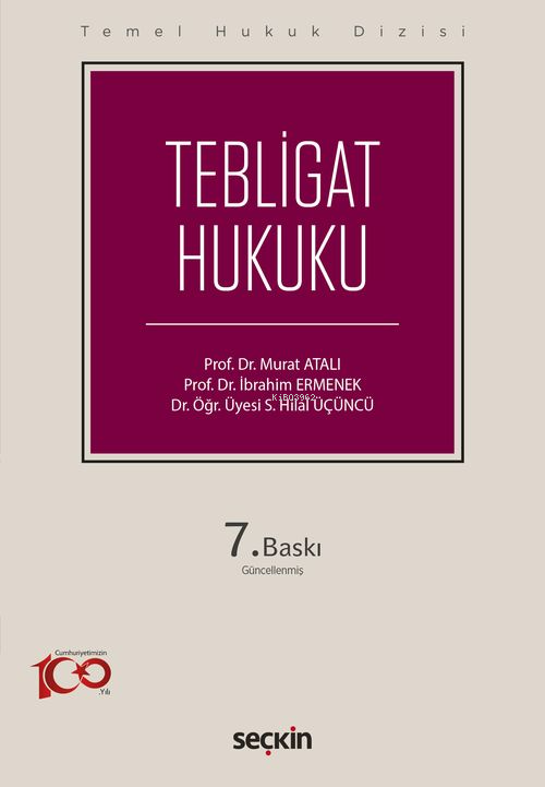 Tebligat Hukuku - Murat Atalı | Yeni ve İkinci El Ucuz Kitabın Adresi