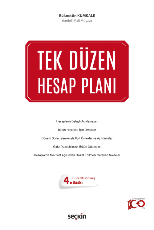 Tek Düzen Hesap Planı - Rüknettin Kumkale | Yeni ve İkinci El Ucuz Kit