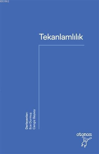 Tekanlamlılık - Ece Durmuş | Yeni ve İkinci El Ucuz Kitabın Adresi