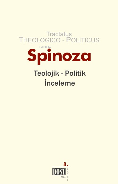 Teolojik-Politik İnceleme - Benedictus de Spinoza | Yeni ve İkinci El 