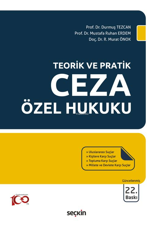 Teorik ve Pratik Ceza Özel Hukuku - Durmuş Tezcan | Yeni ve İkinci El 