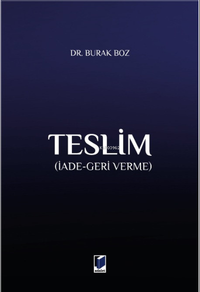 Teslim (İade-Geri Verme) - Burak Boz | Yeni ve İkinci El Ucuz Kitabın 