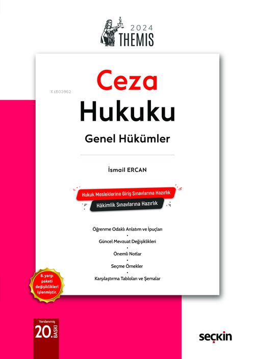 Themis– Ceza Hukuku Genel Hükümler - İsmail Ercan | Yeni ve İkinci El 