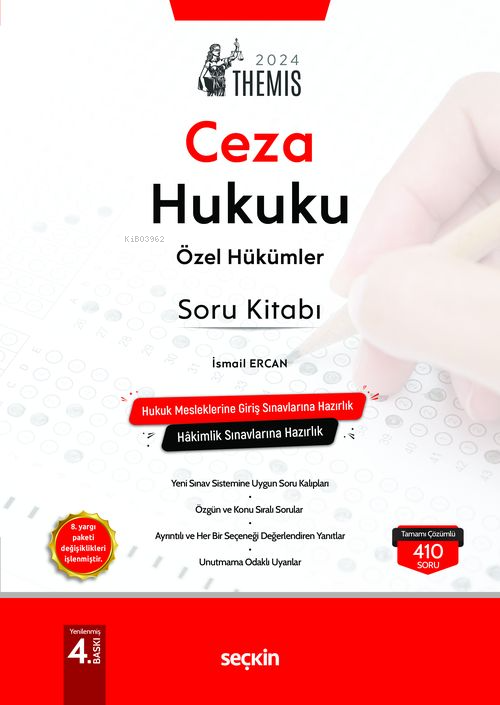 Themis– Ceza Hukuku Özel Hükümler Soru Kitabı - İsmail Ercan | Yeni ve