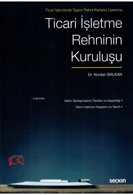 Ticari İşletme Rehninin Kuruluşu - Nurdan Balkan | Yeni ve İkinci El U