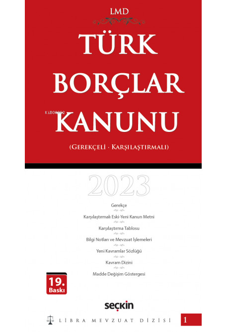 Türk Borçlar Kanunu 2023 - Mutlu Dinç | Yeni ve İkinci El Ucuz Kitabın