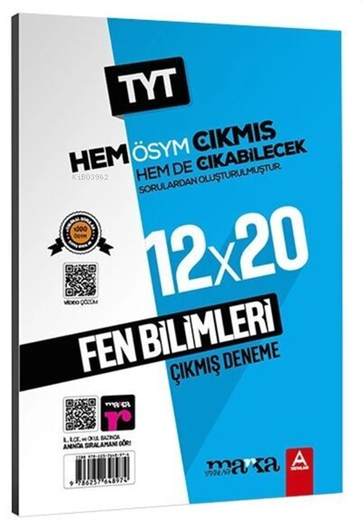 TYT Fen Bilimleri ÖSYM Çıkmış ve Çıkabilecek 12 Deneme Sınavı Tamamı V