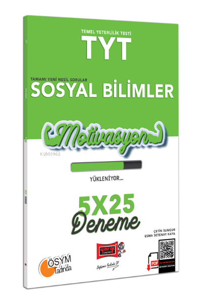 TYT Motivasyon Sosyal Bilimler 5x25 Denemesi - Esma Setenay Kaya | Yen