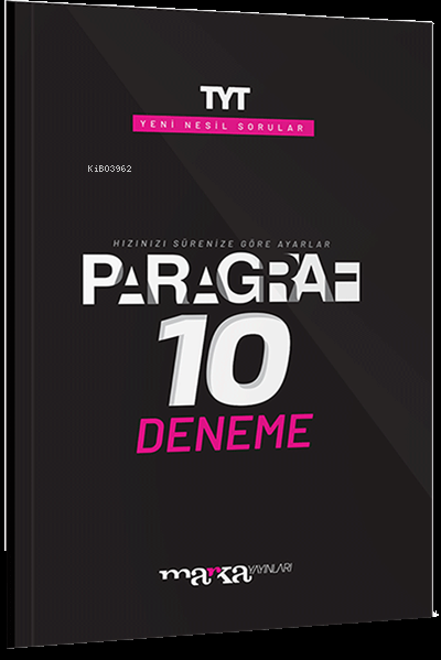 TYT Paragraf Yeni Nesil 10 Deneme Marka Yayınları - Kolektif | Yeni ve