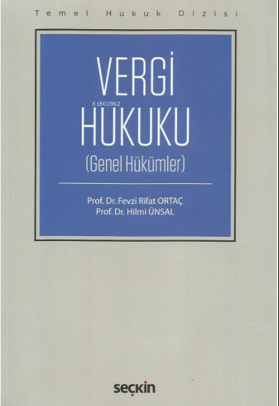 Vergi Hukuku Genel Hükümler (THD) - Hilmi Ünsal | Yeni ve İkinci El Uc