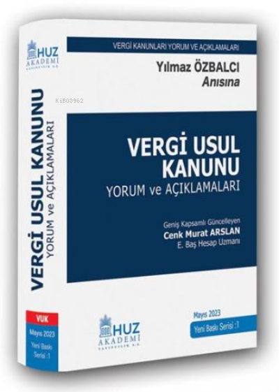 Vergi Usul Kanunu - Cenk Murat Arslan | Yeni ve İkinci El Ucuz Kitabın