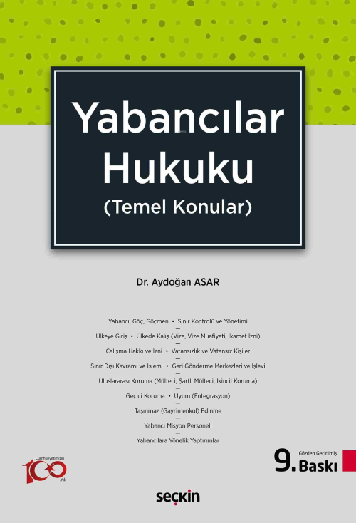 Yabancılar Hukuku - Aydoğan Asar | Yeni ve İkinci El Ucuz Kitabın Adre