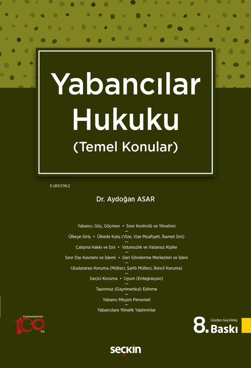 Yabancılar Hukuku - Aydoğan Asar | Yeni ve İkinci El Ucuz Kitabın Adre