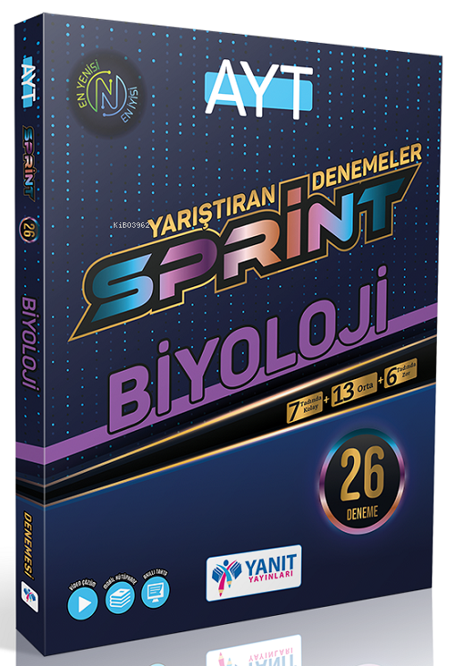 Yanıt YKS AYT Biyoloji Sprint 26 Deneme Video Çözümlü - Kolektif | Yen